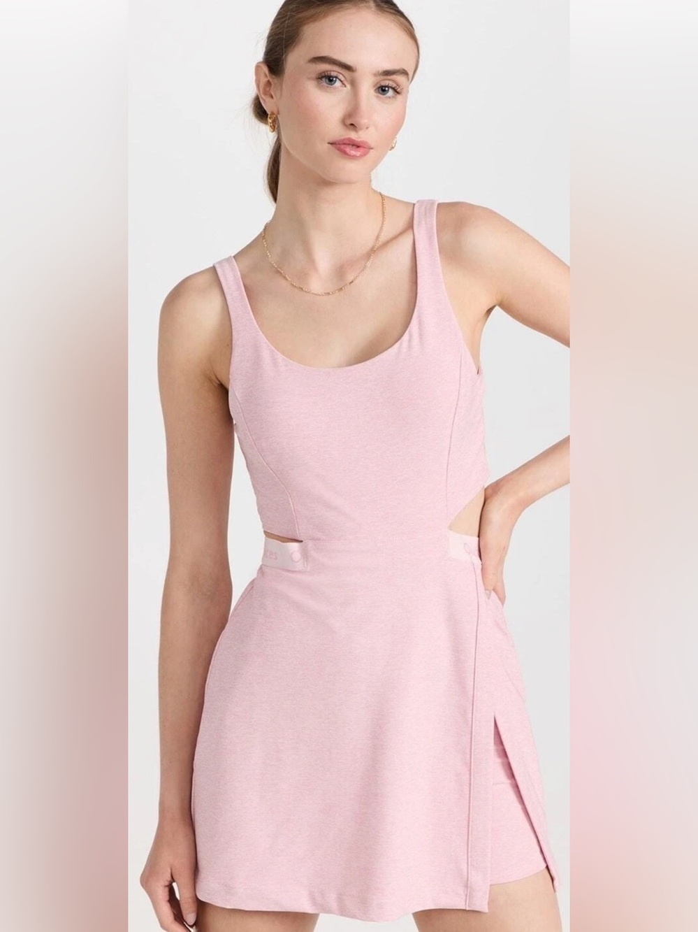 Outdoor Voices Court Dress Skort Pinkfinch  Open Back Sleeveless Scoop Neck M 👍